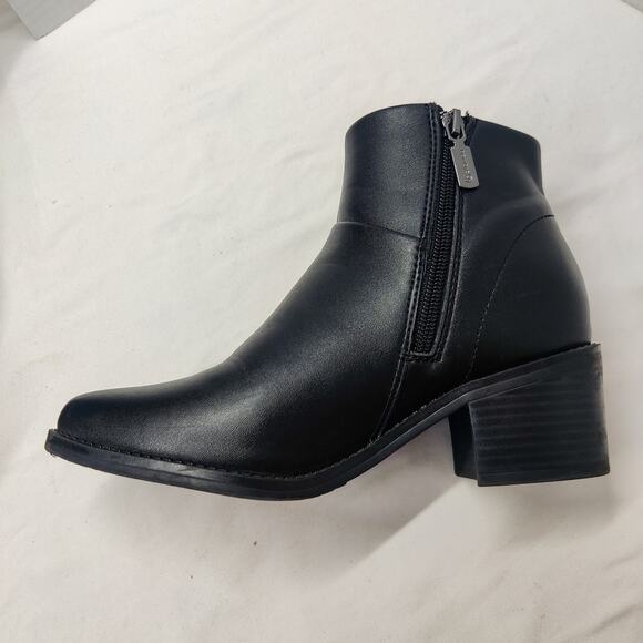 Blondo Eileen Waterproof Black Leather Heeled Ankle Booties Pointed Toe 6.5 - Picture 5 of 15